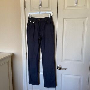 MCM Stretch Jeans Logo‎ Blue Straight Leg Denim Italy Women's 27